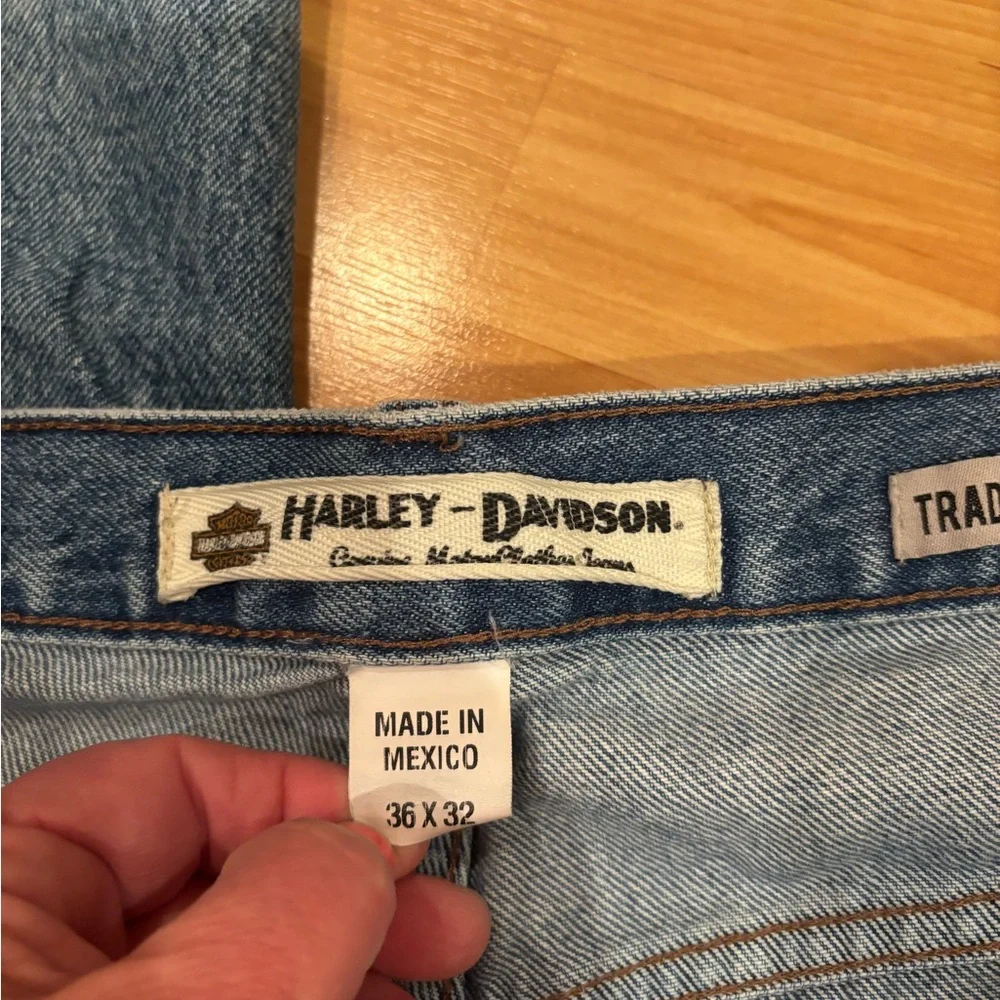 Harley-Davidson Mens  Relaxed Fit‎ Blue Jeans